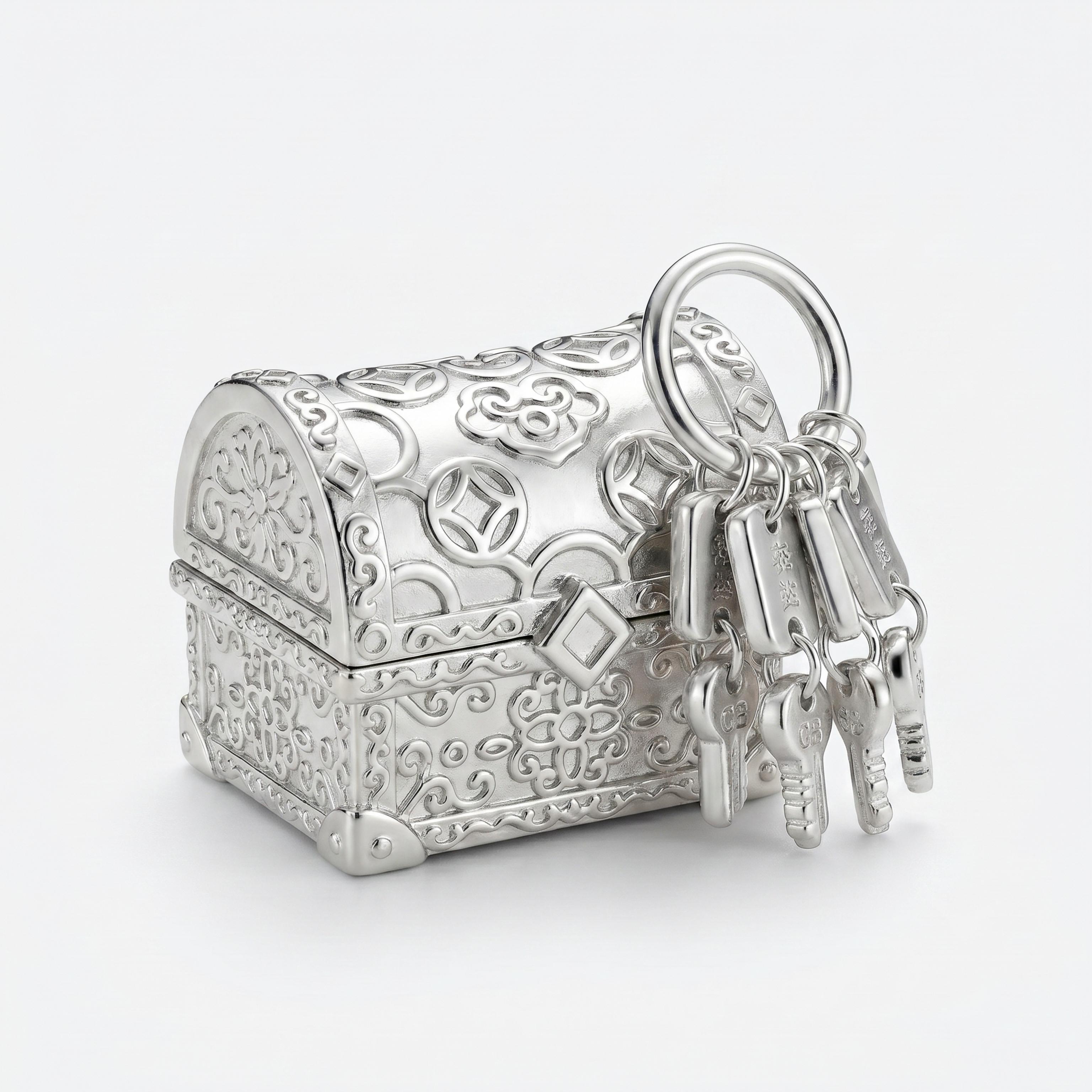 Silver Fortune Treasure Chest