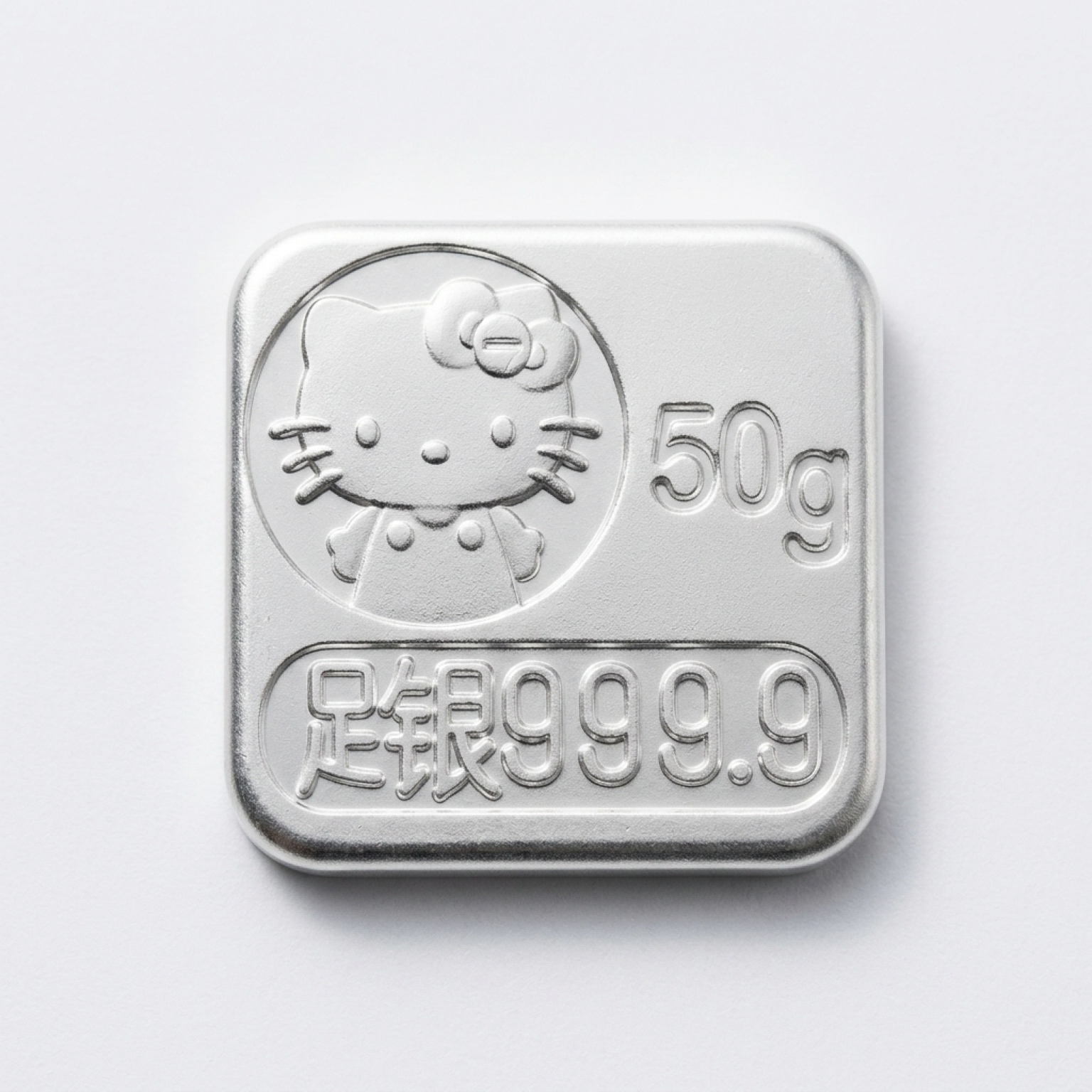 Silver Kitty Ingot